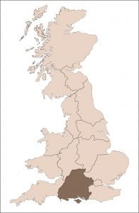 location of S region in England